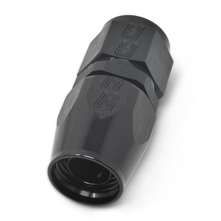 Russell Performance -10 AN Black Straight Full Flow Hose End - Bull Strap