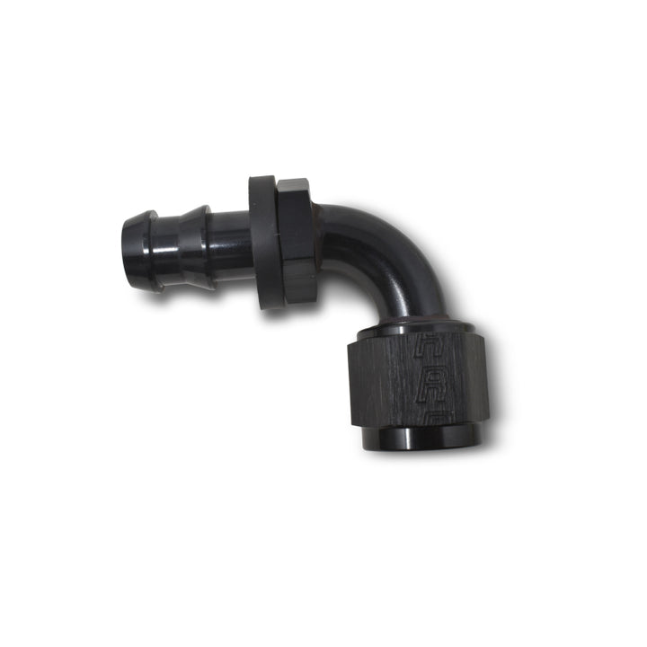 Russell Performance -10 AN Twist-Lok 90 Degree Hose End (Black) - Bull Strap