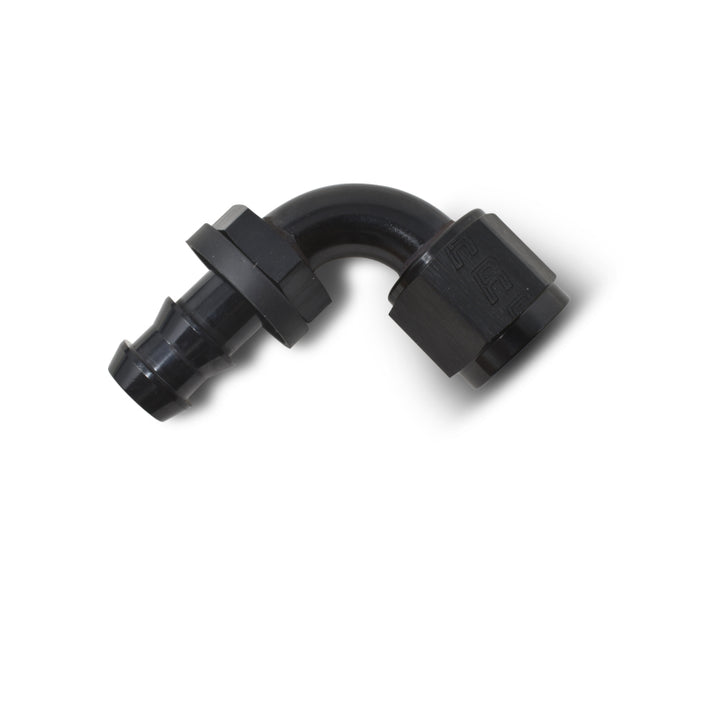 Russell Performance -8 AN Twist-Lok 90 Degree Hose End (Black) - Bull Strap