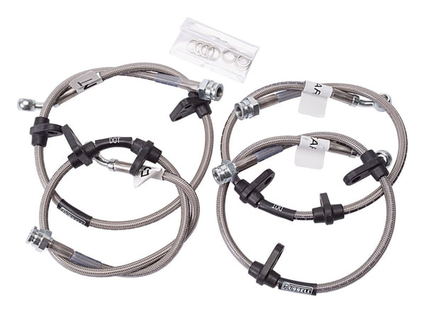 Russell Performance 88-91 Honda Civic EX/ Si / CRX Si Brake Line Kit - Bull Strap