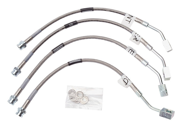 Russell Performance 97-04 Chevrolet Corvette C5 (Including Z06) Brake Line Kit - Bull Strap