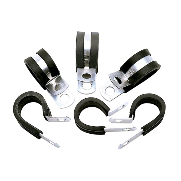 Russell Performance Cushion Clamps - Holds -10 AN Hose (6 pcs.) - Bull Strap