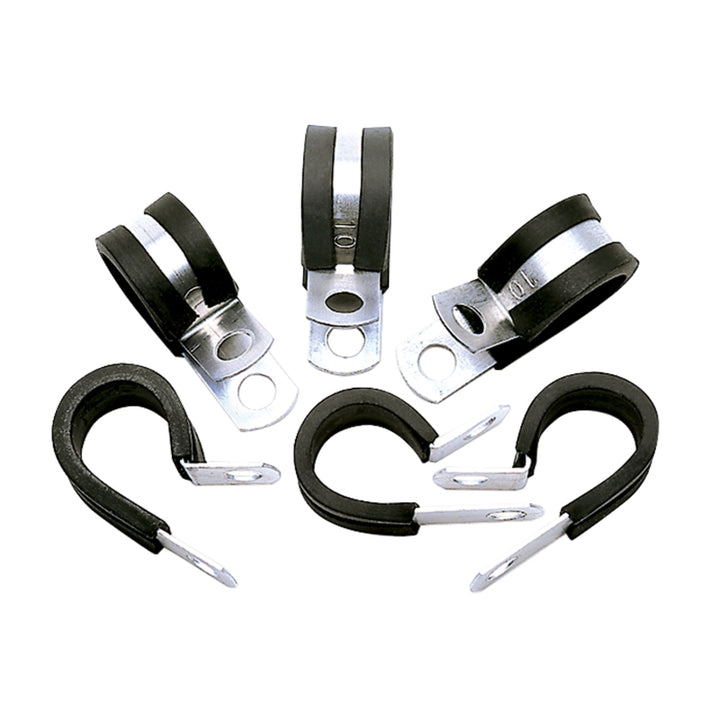 Russell Performance Cushion Clamps - Holds -10 AN Hose (6 pcs.) - Bull Strap