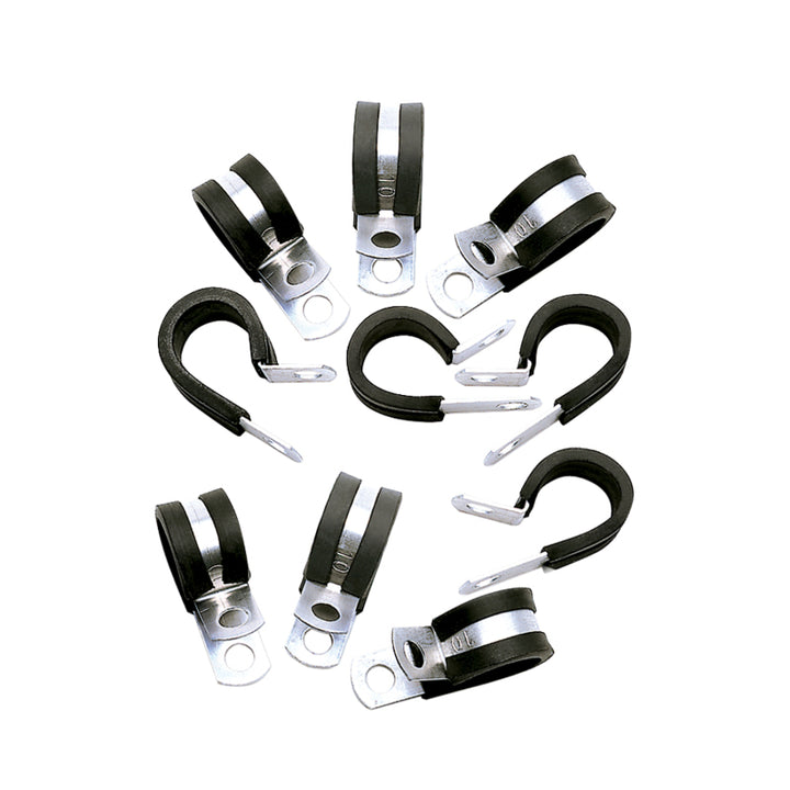 Russell Performance Cushion Clamps - Holds -6 AN Hose (10 pcs.) - Bull Strap
