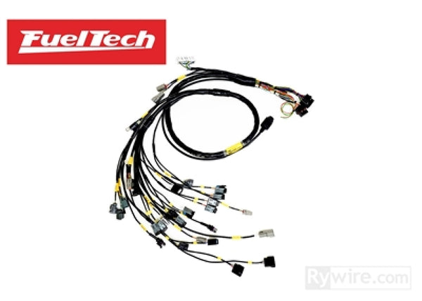 Rywire Honda B-Series (w/Fueltech 550 ECU) Eng Harn w/OBD1 Alt/EV14 Inj/AEM IAT & MAP (Adapter Req) - Bull Strap