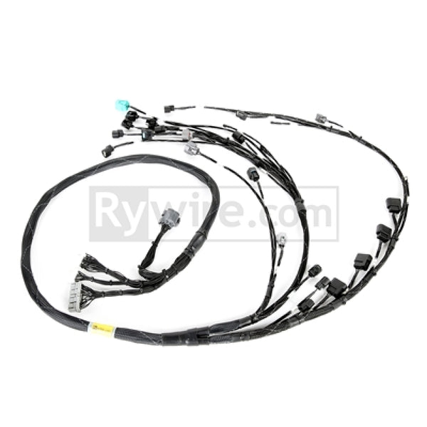 Rywire Honda K-Series Tucked Budget Engine Harness w/OBD2 02-04 RSX K20 Sensor/Headlights VSS - Bull Strap