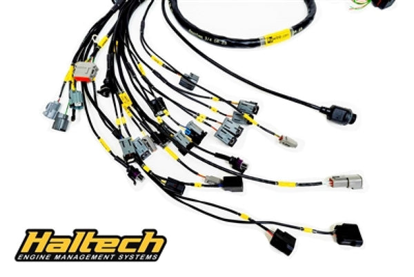 Rywire Honda K-Series (w/Haltech Elite 1500+) Eng Harn w/OBD2 Alt/EV14 Inj/AEM IAT/MAP (Adapter Req) - Bull Strap