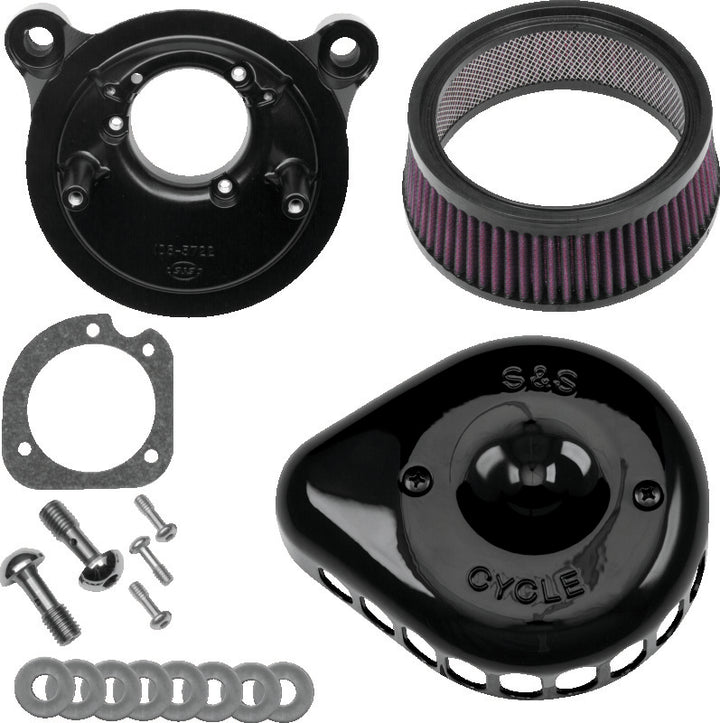 S&S Cycle 01-15 Fuel-Injected Softail Models Stealth Air Cleaner Kit - Bull Strap