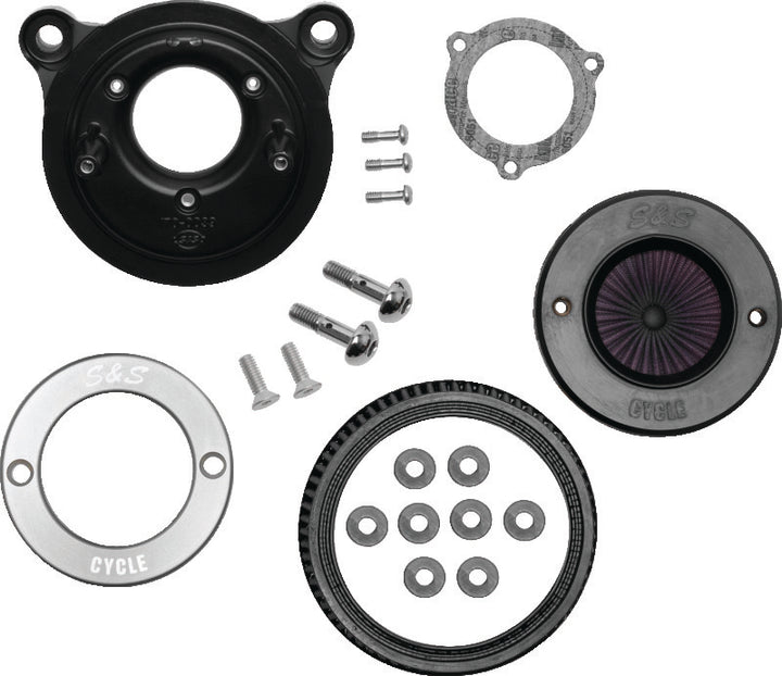 S&S Cycle 01-17 BT Models Stealth Air Stinger Kit w/ S&S Ring - Bull Strap