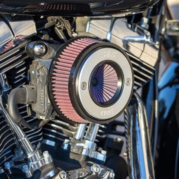 S&S Cycle 08-16 Touring/16-17 Softail Stealth Air Stinger Kit w/ S&S Ring - Bull Strap