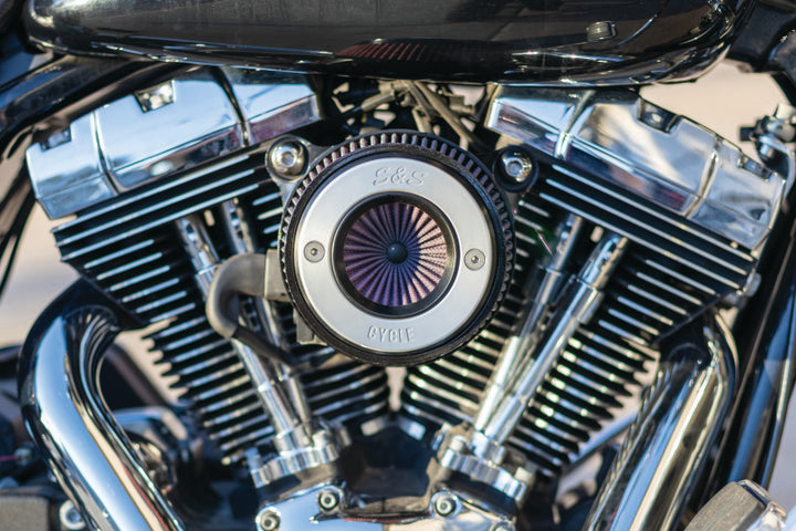 S&S Cycle 08-16 Touring/16-17 Softail Stealth Air Stinger Kit w/ S&S Ring - Bull Strap