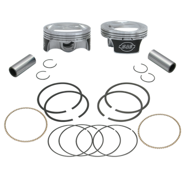 S&S Cycle 2017+ M8 Models 4.320in Bore Piston Ring Set - 2 Pack - Bull Strap