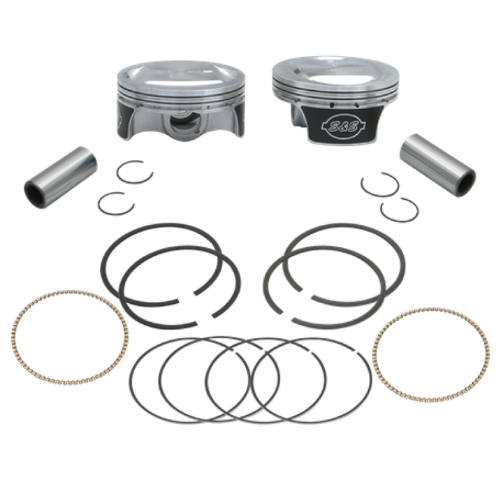 S&S Cycle 2017+ M8 Models 4.320in Bore Piston Ring Set - 2 Pack - Bull Strap
