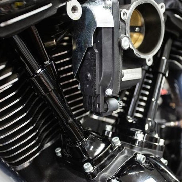 S&S Cycle 2017+ M8 Models Quickee Pushrods w/ Gloss Black Covers - Bull Strap