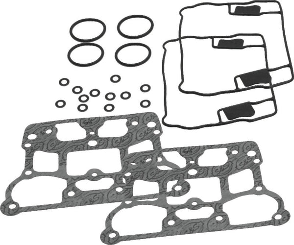 S&S Cycle 4-1/8in Bore Engines Die-Cast Rocker Box Gasket Kit - Bull Strap