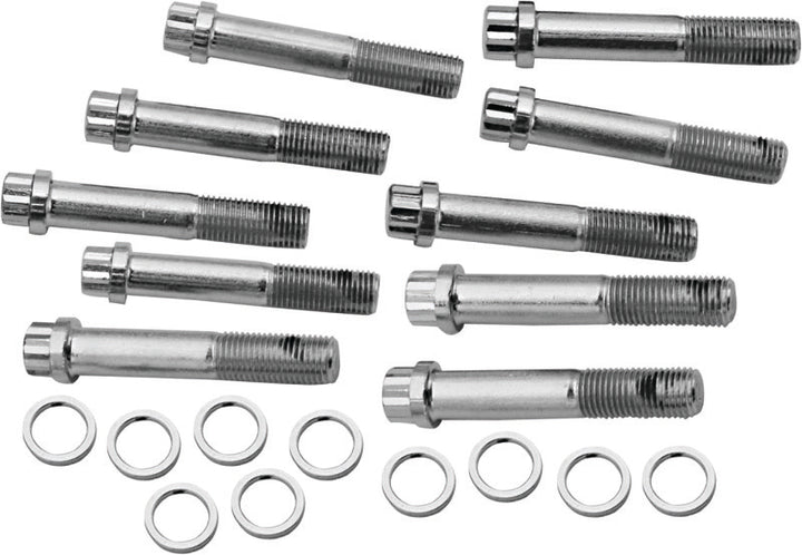 S&S Cycle 7/16-20 X 2-3/8in x 1in TD Head Bolt Kit - 10 Pack - Bull Strap