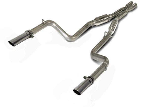 SLP 2011-2014 Dodge Charger 5.7L HEMI LoudMouth Cat-Back Exhaust System - Bull Strap