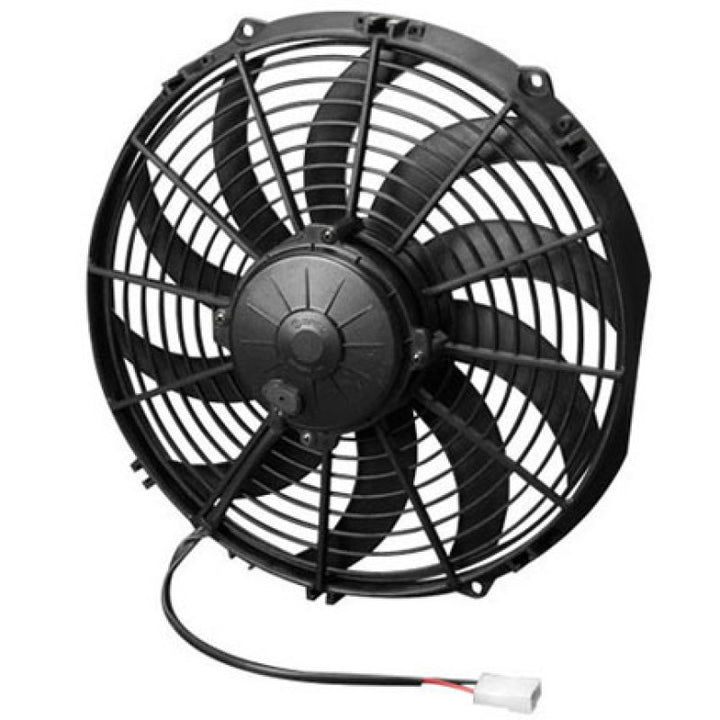 SPAL 1381 CFM 12in High Performance Fan - Push/Curved (VA10-AP70/LL-61S) - Bull Strap