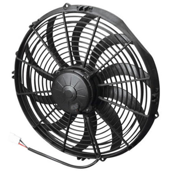 SPAL 1840 CFM 14in High Performance Fan - Push/Curved (VA08-AP71/LL-53S) - Bull Strap