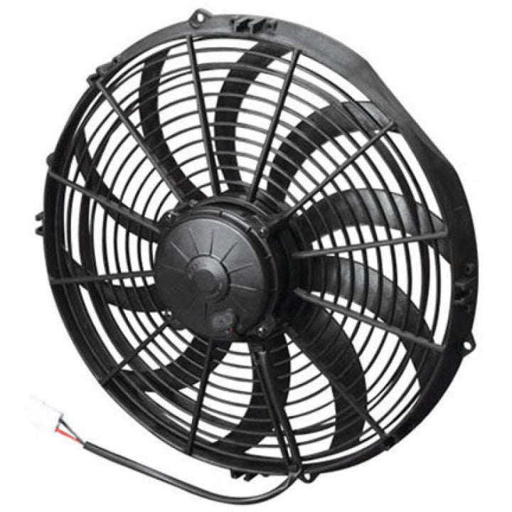 SPAL 1840 CFM 14in High Performance Fan - Push/Curved (VA08-AP71/LL-53S) - Bull Strap