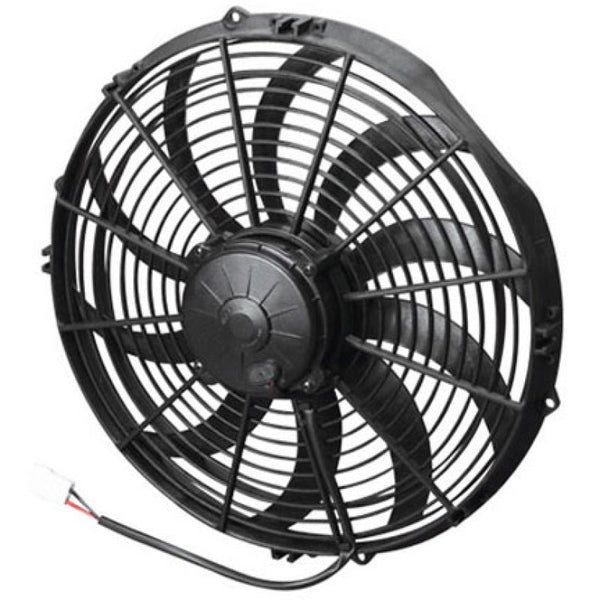 SPAL 1864 CFM 14in High Performance Fan - Pull/Curved (VA08-AP71/LL-53A) - Bull Strap