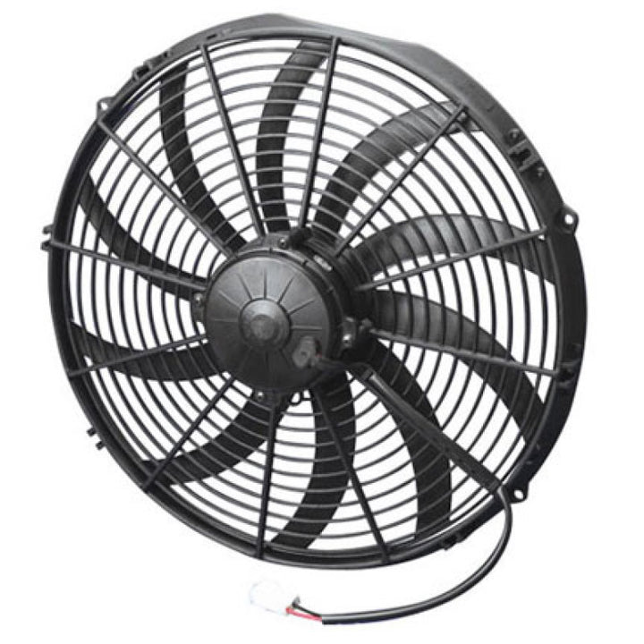 SPAL 1959 CFM 16in High Performance Fan - Push/Curved (VA18-AP71/LL-42S) - Bull Strap