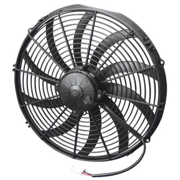 SPAL 2024 CFM 16in High Performance Fan - Pull/Curved (VA18-AP71/LL-59A) - Bull Strap