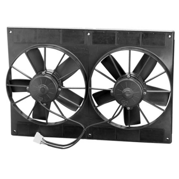 SPAL 2720 CFM 11in Dual High Performance Fan - Pull (2VA06-AP70/LL-37A) - Bull Strap