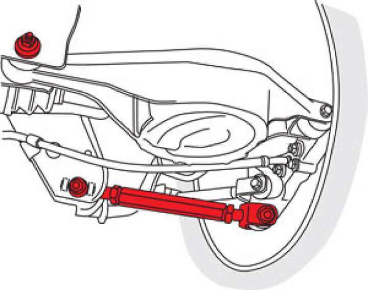 SPC Performance 03-08 Nissan 350Z/03-07 Infiniti G35 Rear Adjstbl Camber Arms w/Toe Cams&Lock Plates - Bull Strap