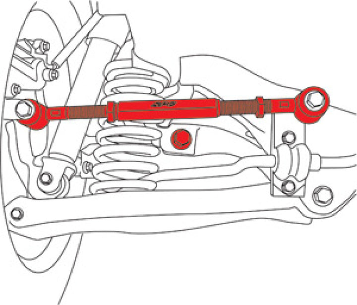 SPC Performance 07-10 Hyundai Elantra/Kia Optima Rear EZ Arm XR Adjustable Control Arm - Bull Strap