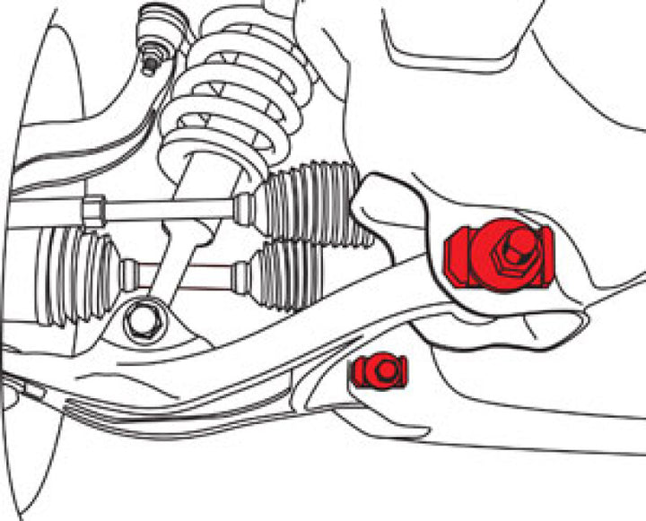 SPC Performance 09-14 FORD F-150 4wd / Raptor Cam Front Camber / Caster Kit - Bull Strap