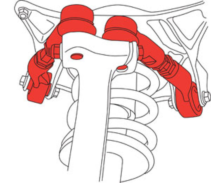 SPC Performance 09-17 Audi A4/RS4/S4 / 09-16 Audi A5/S5 Front Adj Upper Multi Link Control Arm Kit - Bull Strap