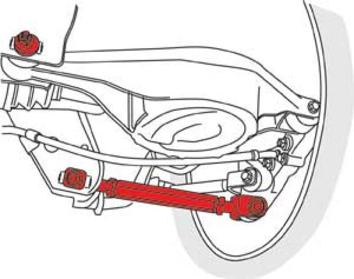 SPC Performance 09+ Nissan 370Z / 08-13 Infiniti G37 Rear Adjstbl Camber Arms w/Toe Cams&Lock Plates - Bull Strap