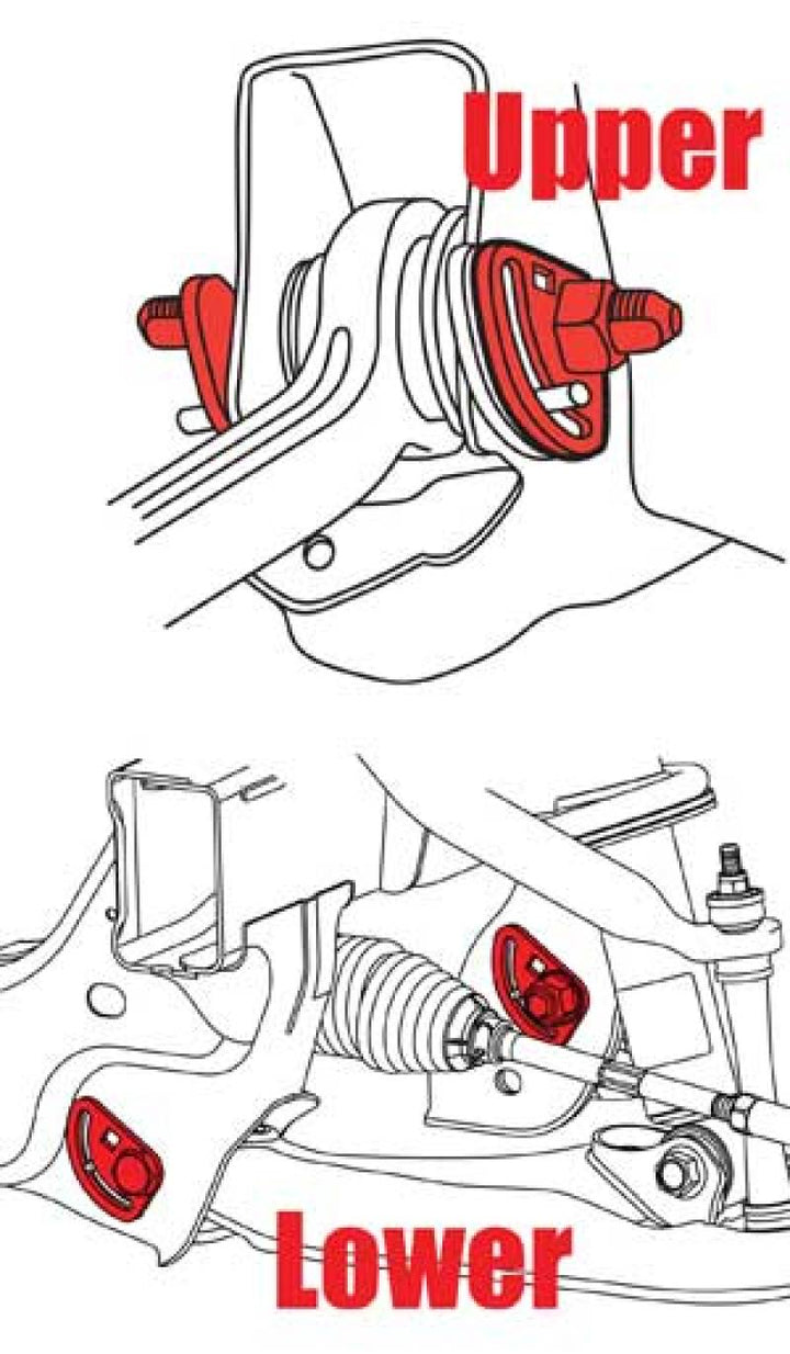SPC Performance 11+ Chevy/GMC 2500HD / 3500HD Upper Camber/Caster Kit - Bull Strap