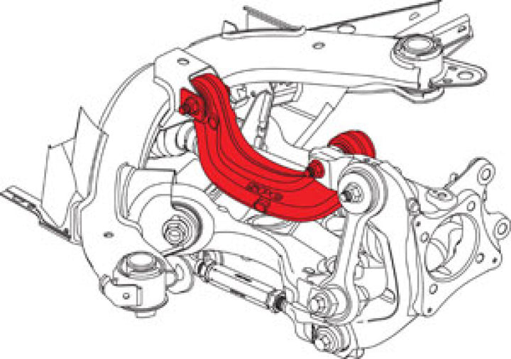SPC Performance 2015+ Ford Mustang Rear Adjustable Camber Arm - Bull Strap