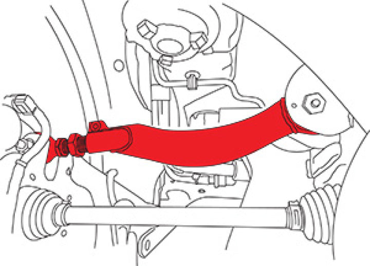SPC Performance 2021+ Ford Bronco Sport AWD / 2022+ Ford Maverick AWD Adjustable Rear Camber Arm - Bull Strap