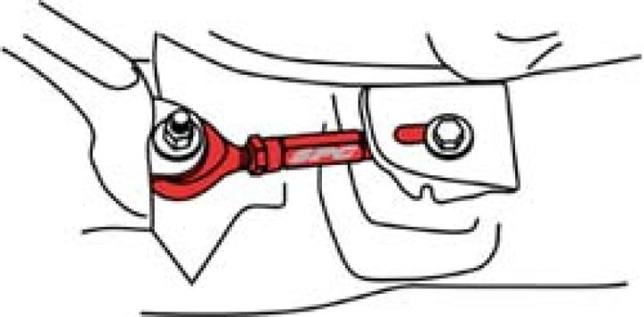 SPC Performance 88-00 Honda Civic/90-01 Acura Integra Pro Series Rear Toe Adjusters - Bull Strap
