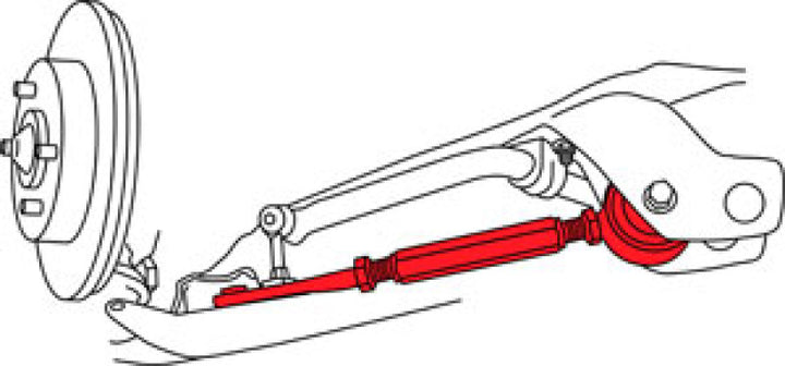 SPC Performance 89-98 Nissan 240SX Front Adjustable Caster Arm - Bull Strap