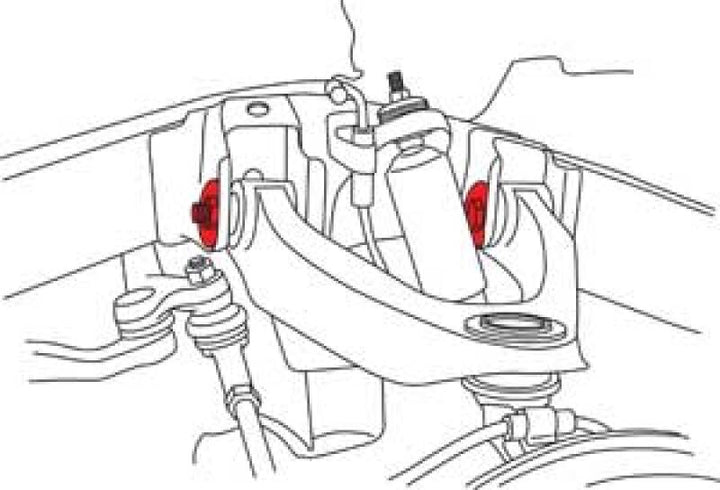SPC Performance 98-04 Nissan Frontier Front Cam Bolt (2) - Bull Strap
