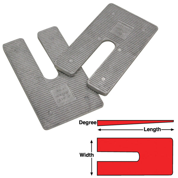 SPC Performance AL SHIMS 4X6.5X2 deg.(6) - Bull Strap