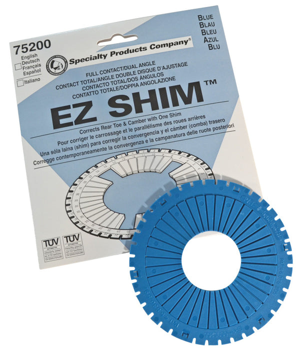 SPC Performance EZ Shim Dual Angle Camber/Toe Shim (Blue) - Bull Strap