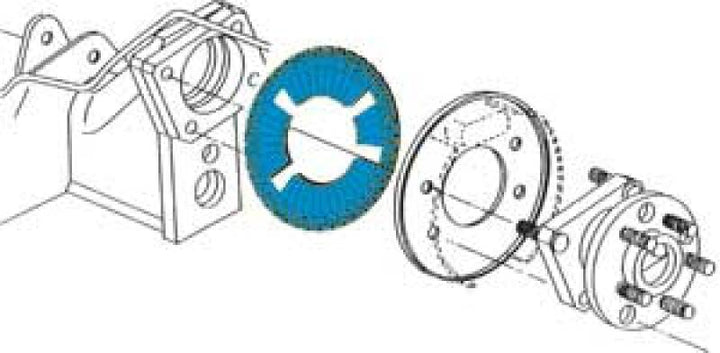 SPC Performance EZ Shim Dual Angle Camber/Toe Shim (Blue) - Bull Strap