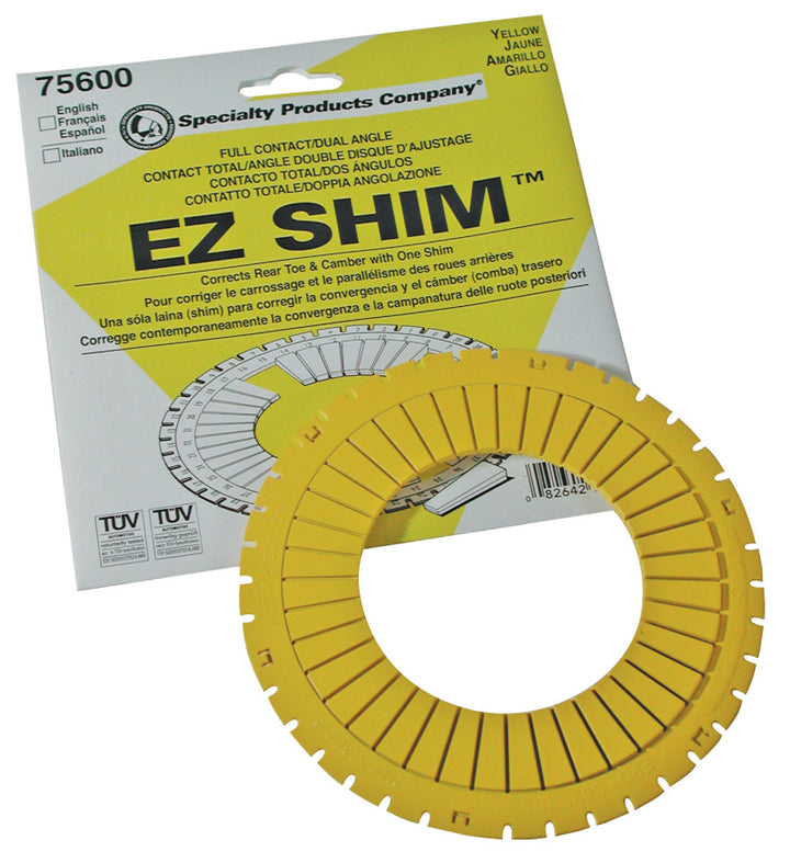 SPC Performance EZ Shim Dual Angle Camber/Toe Shim (Yellow) - Bull Strap
