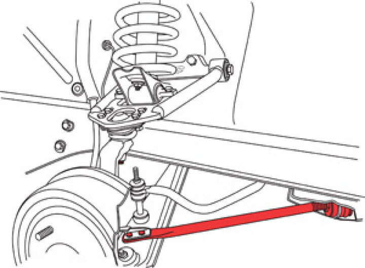 SPC Performance Mustang Adj. Caster Rod - Bull Strap