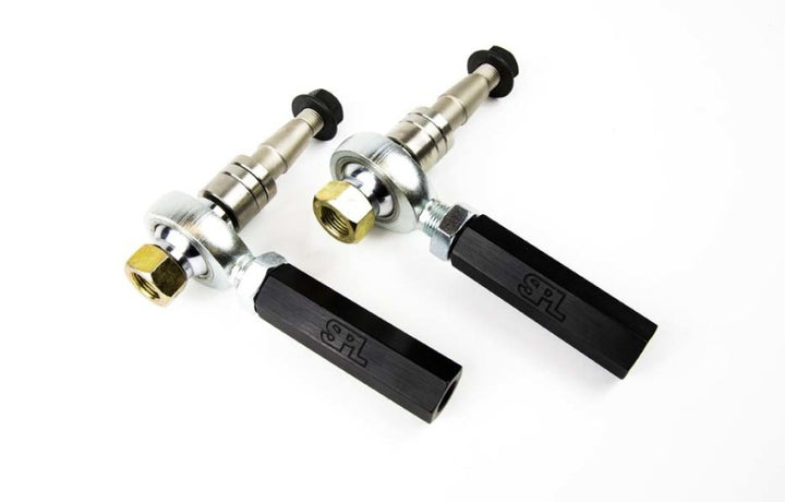 SPL Parts 03-08 Nissan 350Z V5 Front Outer Tie Rod Ends (Bumpsteer Adjustable) - Bull Strap