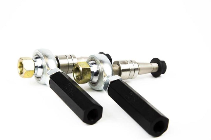 SPL Parts 03-08 Nissan 350Z V5 Front Outer Tie Rod Ends (Bumpsteer Adjustable) - Bull Strap