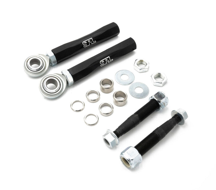 SPL Parts 06-15 Mazda Miata MX-5 (NC) / 03-12 Mazda RX-8 Front Tie Rod Ends Bumpsteer Adjustable - Bull Strap