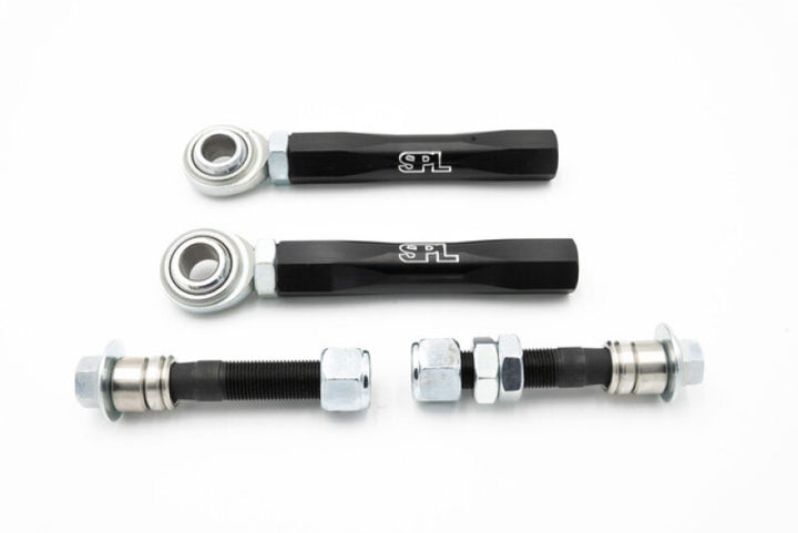 SPL Parts 06-15 Mazda Miata MX-5 (NC) / 03-12 Mazda RX-8 Front Tie Rod Ends Bumpsteer Adjustable - Bull Strap