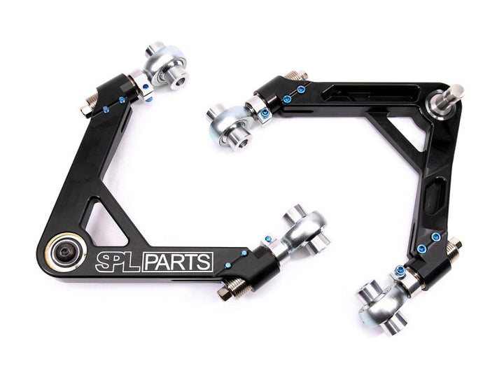 SPL Parts 2008+ Nissan GTR (R35) Front Upper Camber/Caster Arms - Bull Strap