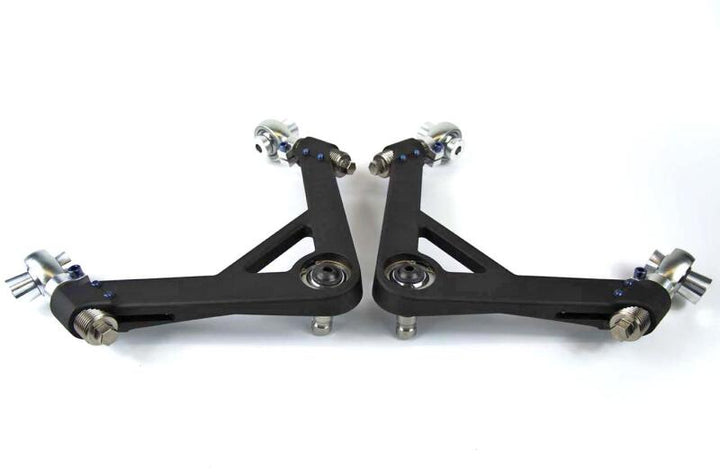 SPL Parts 2009+ Nissan 370Z Front Upper Camber/Caster Arms - Bull Strap